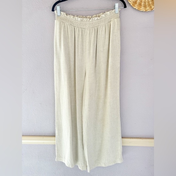 Princess Polly Linen Trouser Pants Lagenlook European‎ Summer Size 12 - Picture 2 of 6